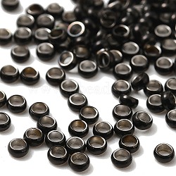 201 Stainless Steel Spacer Beads, Rondelle, Gunmetal, 2x1mm, Hole: 1mm(STAS-D448-028B)