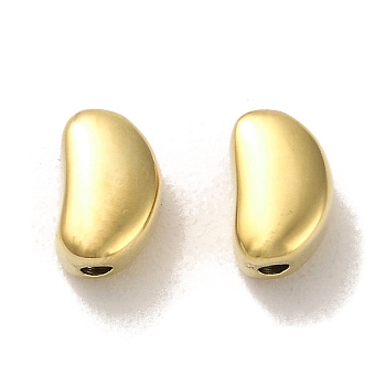 304 Stainless Steel Beads, Bean, Real 14K Gold Plated, 8.5x5x4.5mm, Hole: 1.4mm