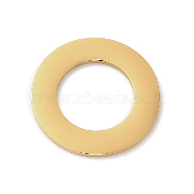Real 18K Gold Plated Ring 304 Stainless Steel Linking Rings
