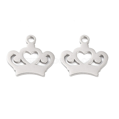 Stainless Steel Color Crown 316 Surgical Stainless Steel Charms