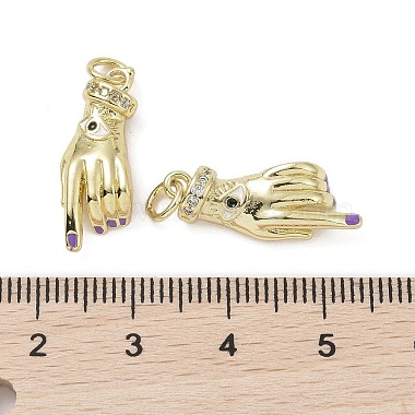 micro cuivres ouvrent pendentifs de zircons(KK-L209-077G-02)-3