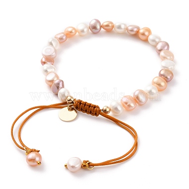 Bracelets de perles de nylon tressés réglables(BJEW-JB05802-02)-3