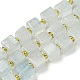 Natural Aquamarine Beads Strands(G-G053-B10-01B)-1