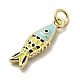 Brass Enamel Pendants(X1-KK-A266-39G-02)-2