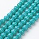 Natural Mashan Jade Round Beads Strands(X-G-D263-8mm-XS28)-1