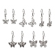 Alloy Butterfly Dangle Earrings with 304 Stainless Steel Pins for Women(EJEW-JE05511)-1