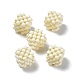 Handmade Opaque Plastic Woven Beads(KY-P015-06E)-1