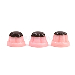 Resin Cabochons, Imitation Jelly, Pink, 9x12mm(RESI-H034-40I)