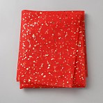 3 Yards Polyester Gauze Fabric, Star & Moon Pattern, Red, 1500x0.2mm(DIY-WH0308-834B)