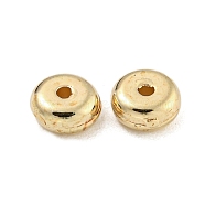 CCB Plastic Spacer Beads, Flat Round, Golden, 6x2.8mm, Hole: 1.4mm(CCB-L014-02A-G)