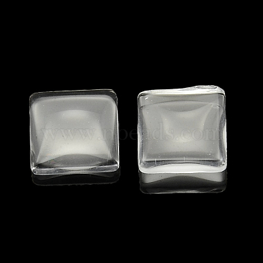 Verre transparent cabochons carrés(GGLA-A001-18mm)-2