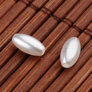Perles acryliques imitation de perles de riz(X-OACR-L004-2596)-2