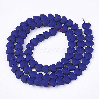 Spray Painted Non-magnetic Synthetic Hematite Beads Strands(G-T116-05-23)-2