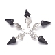 Obsidian Pendants(G-O194-15)-1