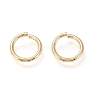 Brass Open Jump Ring, Long-Lasting Plated, Real 18K Gold Plated, 12 Gauge, 16x2mm, Inner Diameter: 12mm(KK-L006-017A-G)
