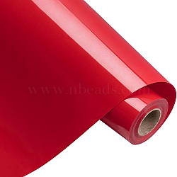 Heat Transfer Vinyl Sheets, Iron On Vinyl for T-Shirt, Clothes Fabric Decoration, Red, 30cm, about 5m/roll(DIY-WH0148-85B)