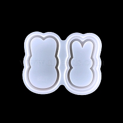 Quicksand Molds, Food Grade Silhouette Silicone Shaker Molds, for UV Resin, Epoxy Resin Craft Making, Rabbit Pattern, 83x105mm(SIMO-PW0005-07M)