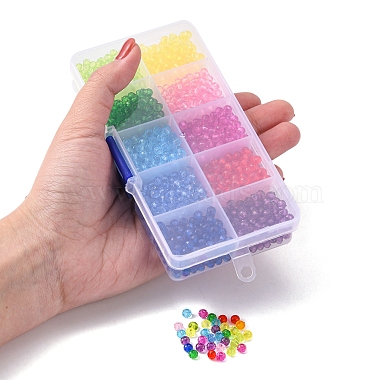 1680Pcs 10 Colors Transparent Acrylic Beads(TACR-YW0001-59)-5