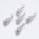 Brass Micro Pave Cubic Zirconia Pendants(RB-I077-02P-RS)-1