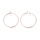 Brass Wine Glass Charm Rings Hoop Earrings(X-EC067-2RG)-1