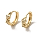 KC Gold Plated Brass Micro Pave Cubic Zirconia Hoop Earring(EJEW-L271-01KCG-07)-1