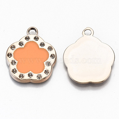 Uv placage acrylique pendentif supports de strass(OACR-R252-01-06LG)-2