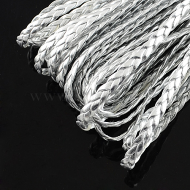 5mm Silver Imitation Leather Thread & Cord