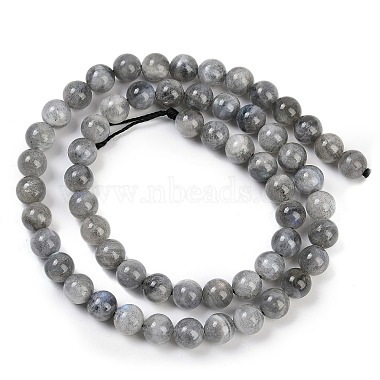 Nature Labradorite Round Bead Strands(G-I156-01-6mm-01)-4