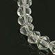 Half-Handmade Transparent Glass Beads Strands(GB6mmC01)-1