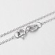 Electroplated Rhodium Plated Sterling Silver Cable Chain Necklaces(X-NJEW-N0048-39-18)-1
