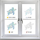 16Pcs Waterproof PVC Colored Laser Stained Window Film Static Stickers(DIY-WH0314-096)-4