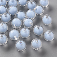 Transparent Acrylic Beads, Bead in Bead, Round, Cornflower Blue, 11.5x11mm, Hole: 2mm, about 520pcs/500g(TACR-S152-16A-SS2113)