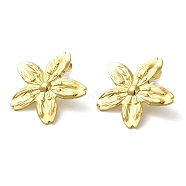 304 Stainless Steel Stud Earrings for Women, Golden, Starfish, 32x33.5mm(EJEW-U001-01G-01)