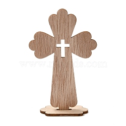 Unfinished Wood Cross Cutouts Ornaments, Blank Wood Pieces for DIY Art Crafts Projects Home Decor, Bisque, Fihished Product: 25x69x110mm(DJEW-H011-01C)