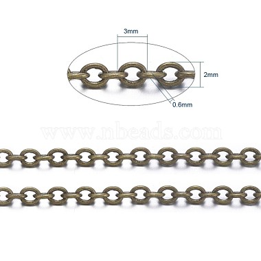 Brass Cable Chains(CHC027Y-AB)-6