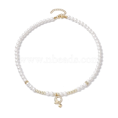 Shell Pearl Necklaces(NJEW-JN04862)-4