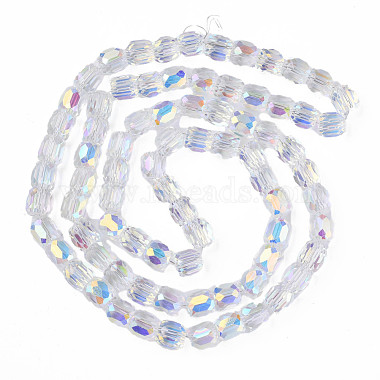 Electroplate Transparent Glass Beads Strands(EGLA-N002-32-C03)-2