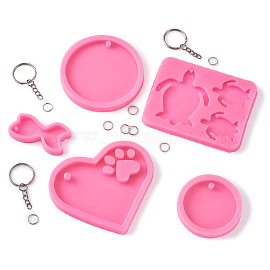 kits de moules en silicone porte-clés diy(DIY-TA0008-64)-2