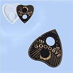 Talking Board Planchette Silicone Molds, Resin Casting Pendant Molds, For UV Resin, Epoxy Resin Jewelry Making, White, 92x83x6mm, Inner Diameter: 90x80mm(X-DIY-I036-32)