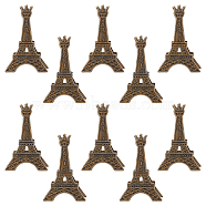 Tibetan Style Alloy Memo Holders, Message Photo Holder Clips, Eiffel Tower, Antique Bronze, 54x35x18mm(AJEW-WH0258-541)