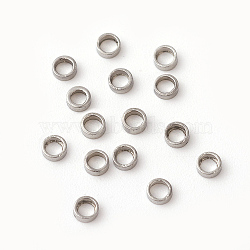 201 Stainless Steel Linking Rings, Ring, Stainless Steel Color, 2.5x1mm, Inner Diameter: 1.6mm(X-STAS-F192-009P-05)