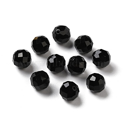 K9 Glass Imitation Austrian Crystal Beads, Faceted, Round, Black, 10mm, Hole: 1mm(GLAA-H024-17C-12)