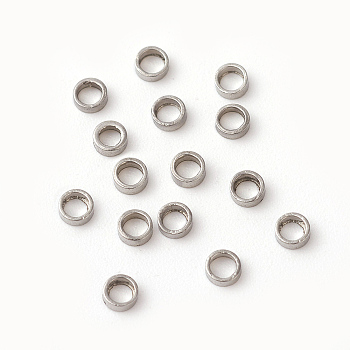 201 Stainless Steel Linking Rings, Ring, Stainless Steel Color, 2.5x1mm, Inner Diameter: 1.6mm