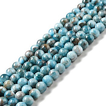 Natural Apatite Beads Strands, Round, 6.5mm, Hole: 0.7mm, about 61pcs/strand, 14.96 inch(38cm)