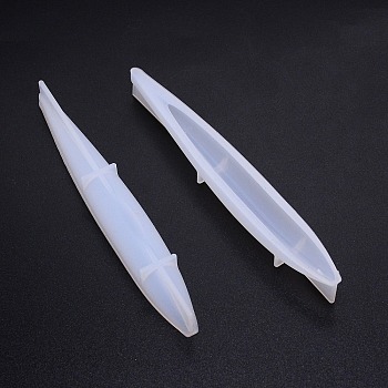 Pens Making Silicone Molds, Resin Casting Molds, White, 158x20x16mm, Inner Diameter: 124x13mm