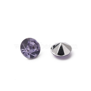 Lilac Diamond Acrylic Rhinestone Cabochons