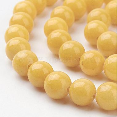 Natural Mashan Jade Round Beads Strands(G-D263-8mm-XS07)-2