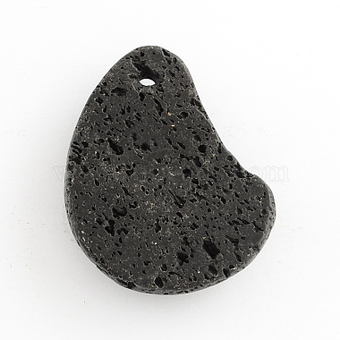 Natural Lava Rock Pendants(G-S139-09)-3