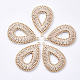 Polyester Thread Woven Pendants(FIND-S319-07G)-1