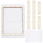 Basswood Assembled Paper Making Frame, with Gauze, Rectangle, Blanched Almond, finished product: 400x300mm(DIY-WH0308)